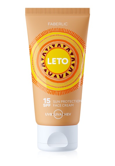 Кремя для лица солнцезащитный SPF 15 Leto