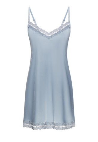 Атласная сорочка, цвет голубой