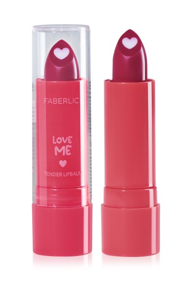 Бальзам-уход для губ с маслами миндаля и камелии Love Me Tender Lip Balm, тон «В самое сердце»