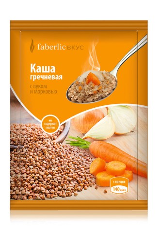 Каша гречневая моментального приготовления с луком и морковью