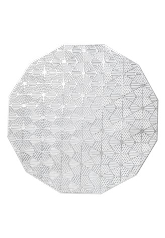 Подставка под посуду серебристая