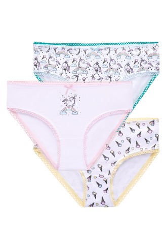 Набор трусиков для девочки «Волшебный единорог», 3 шт.