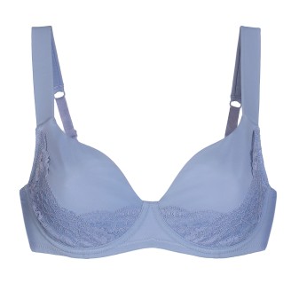 Бюстгальтер на косточках «Элеганс», цвет пудровый голубой