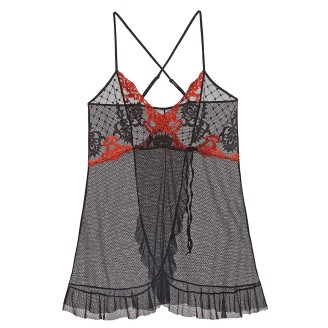 Сорочка «Версаль», цвет черный