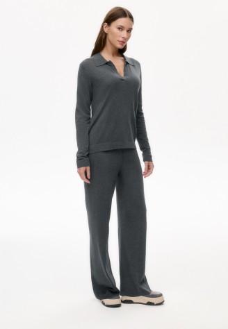 Трикотажные брюки, цвет серый меланж