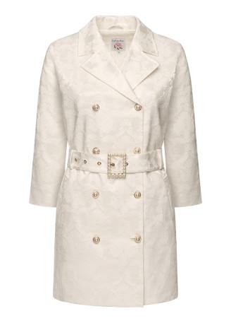 Плащ, цвет белый