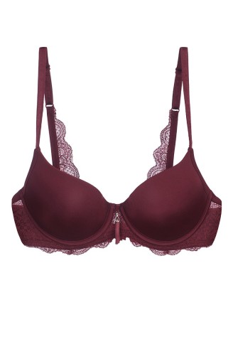 Бюстгальтер пуш-ап Mariella, цвет бордовый