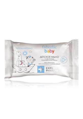 Детское мыло с экстрактами ромашки и чистотела