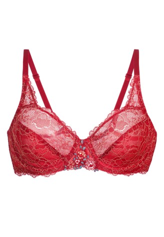 Бюстгальтер на косточках «Ивэт» красный