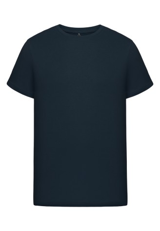 Трикотажная фуфайка с коротким рукавом для мужчины, цвет тёмно-синий