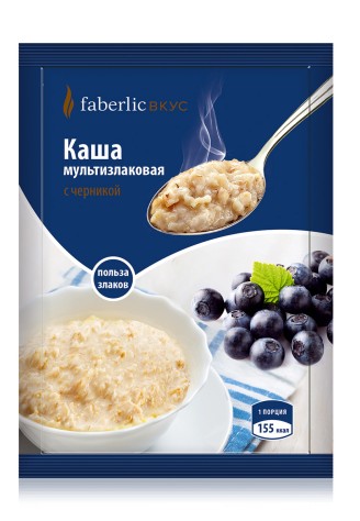 Каша мультизлаковая с черникой