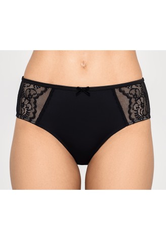 Трусы-слипы с завышенной талией Madina, цвет черный