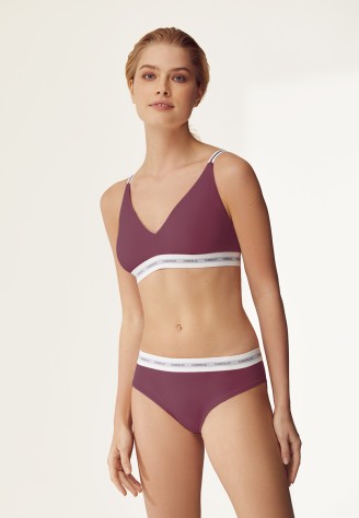 Трусы-слипы, цвет марсала