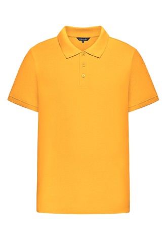 Поло пике для мужчины, цвет желтый