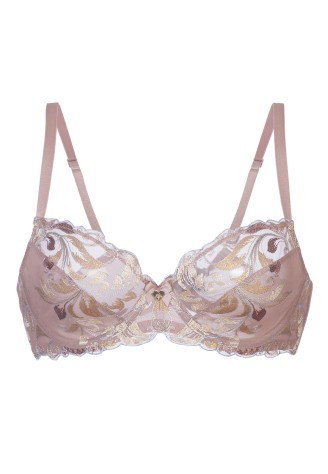 Бюстгальтер на косточках «Орсэ», бежево-серый