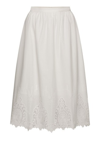 Юбка удлиненная, цвет белый