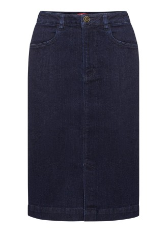 Юбка из джинсовой ткани, цвет тёмно-синий