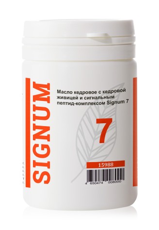 Масло кедровое с кедровой живицей и сигнальным пептид-комплексом Signum 7