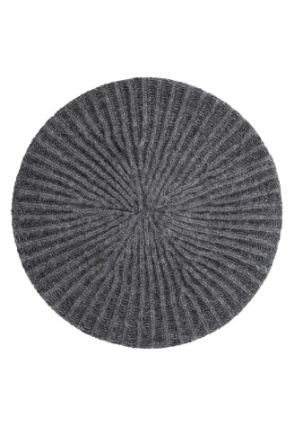 Трикотажный берет, цвет серый