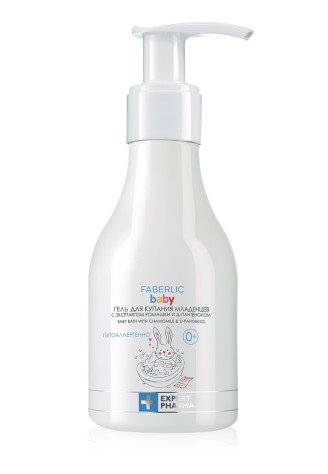 Гель для купания младенцев с экстрактом ромашки и Д-пантенолом