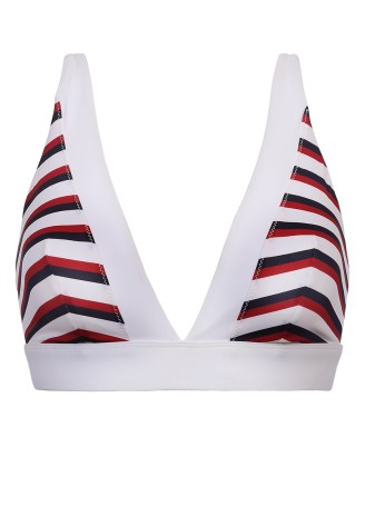 Лиф треугольный с морским принтом