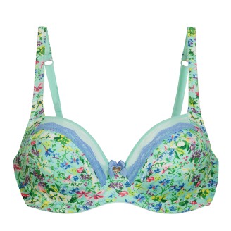 Бюстгальтер на косточках MARSEILLE, цвет зеленый с принтом