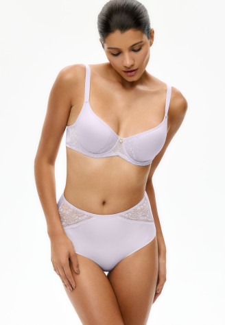 Бюстгальтер спейсер с кружевом, цвет лавандовый