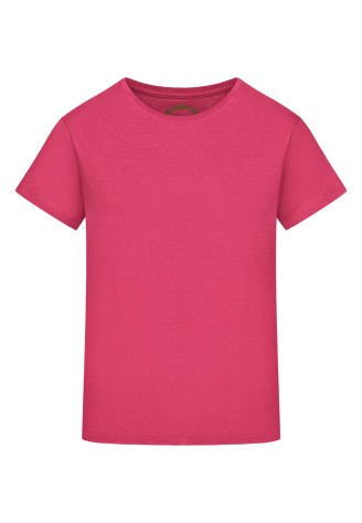 Фуфайка трикотажная с коротким рукавом, цвет фуксия