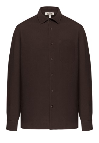 Трикотажная рубашка из пике для мужчины, цвет коричневый