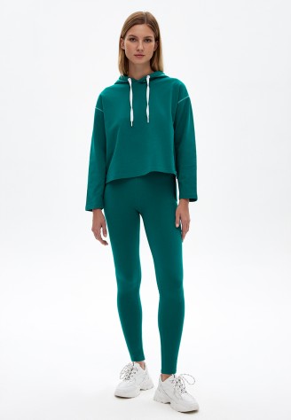 Легинсы, цвет изумрудный