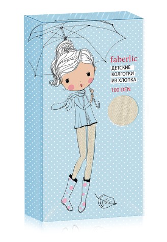 Колготки детские SD105, плотность 100 den, цвет ваниль