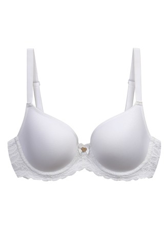 Бюстгальтер спейсер Essential с кружевом, цвет белый