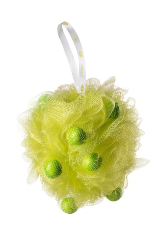 Мочалка с кусочками мыла «Лаймовый сорбет» Beauty Cafe