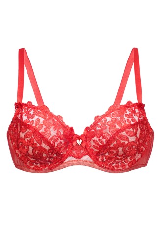 Бюстгальтер на косточках «Эрмитаж» красный