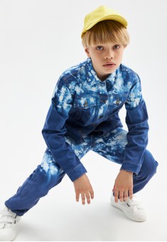 Джинсовая куртка с принтом «тай-дай» для мальчика от Фаберлик, фото 5