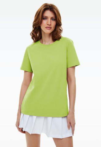 Женская футболка, цвет салатовый