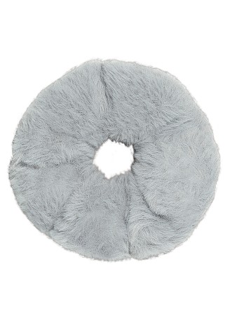 Резинка из искусственного меха, цвет серый