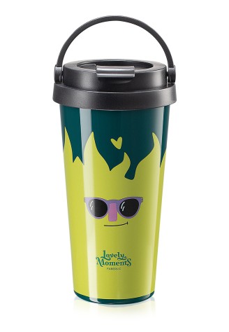 Термокружка «Тёплые моменты», цвет зелёный