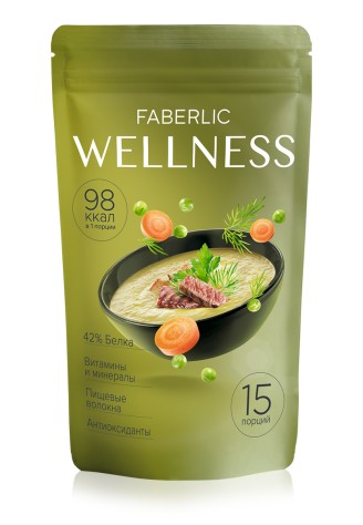 Сухой белковый суп Wellness со вкусом «Гороховый с копченостями»