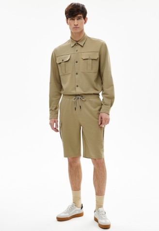 Шорты из футера для мужчины, цвет бежевый