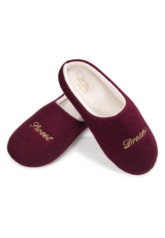Тапочки женские «Мечты», цвет бордовый