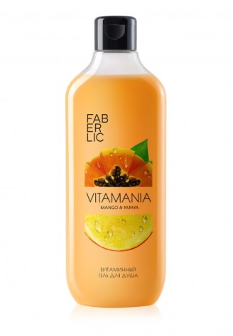 Витаминный гель для душа «Манго и папайя» Vitamania