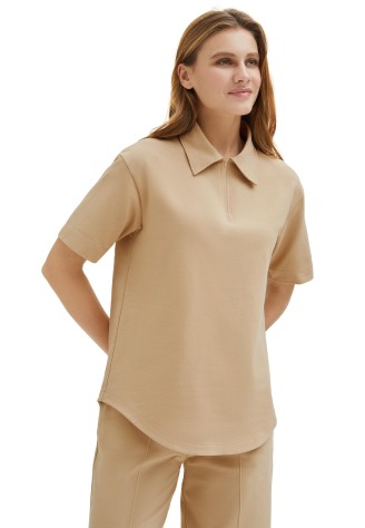 Джемпер поло, цвет бежевый