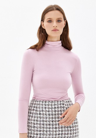 Водолазка, цвет розовый