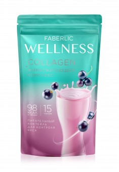Протеиновый коктейль с коллагеном и жиросжигающим комплексом Wellness, вкус «Черная смородина»