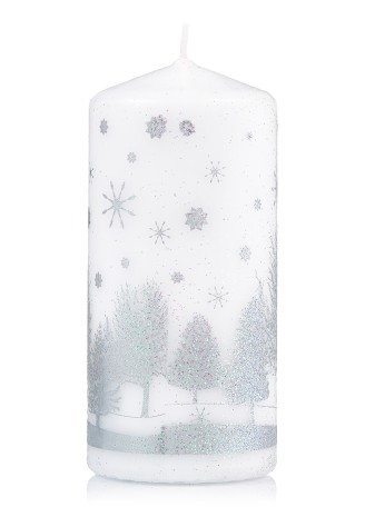 Свеча декоративная белая