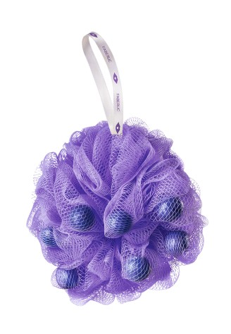 Мочалка с кусочками мыла «Черничный капкейк» Beauty Cafe