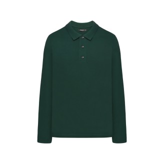 Трикотажное поло пике для мужчины, цвет «темный изумруд»