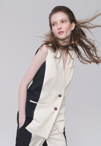 Трикотажный жилет, мультицвет