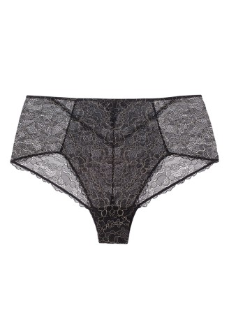 Трусы с завышенной талией «Ивэт» черные